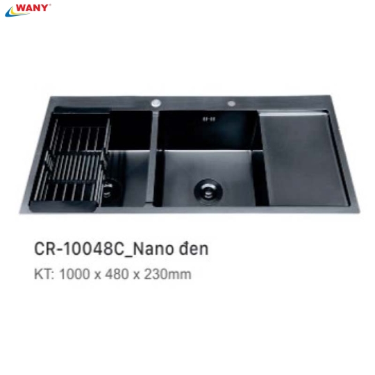 CHẬU RỬA CHÉN INOX WANY 13
