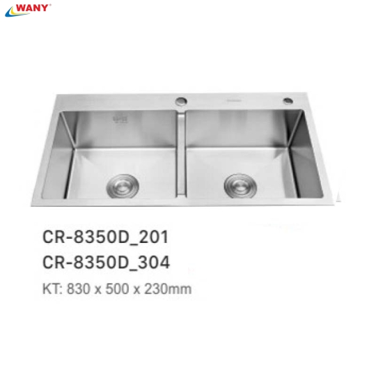CHẬU RỬA CHÉN INOX WANY 2