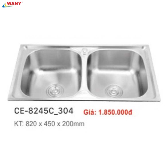 CHẬU RỬA CHÉN INOX WANY 23