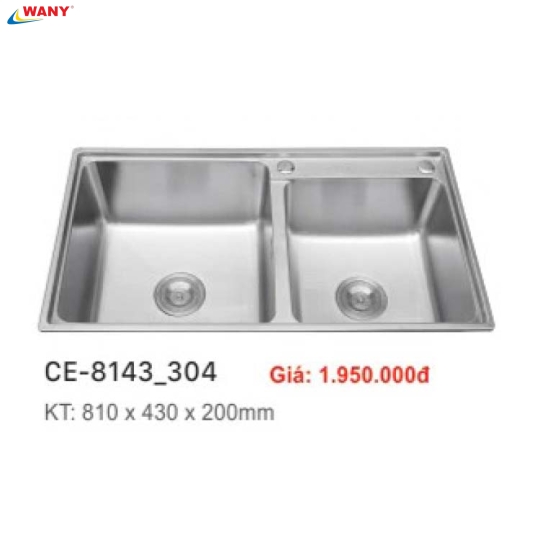 CHẬU RỬA CHÉN INOX WANY 24