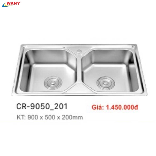 CHẬU RỬA CHÉN INOX WANY 27