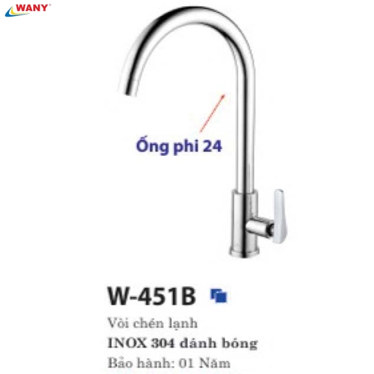 VÒI CHÉN LẠNH 451B