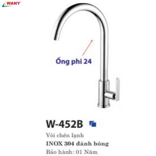 VÒI CHÉN LẠNH 452B