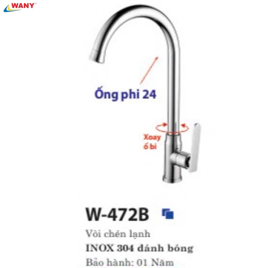 VÒI CHÉN LẠNH 472B
