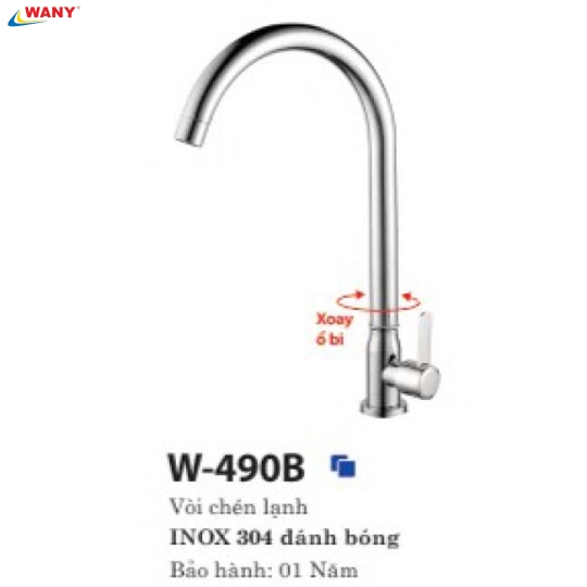 VÒI CHÉN LẠNH 490B
