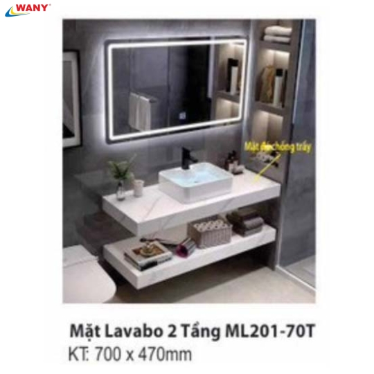 MẶT LAVABO 2 TẦNG ML201-70T