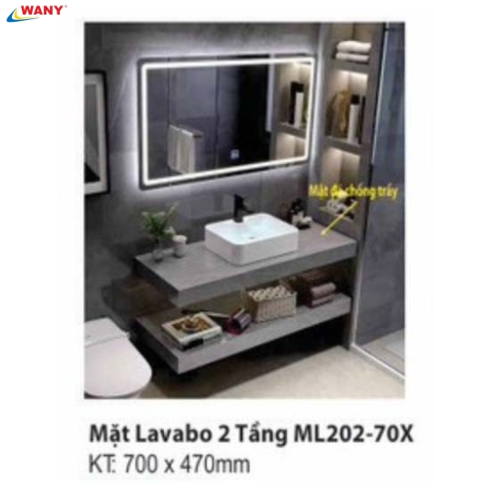 MẶT LAVABO 2 TẦNG ML202-70X
