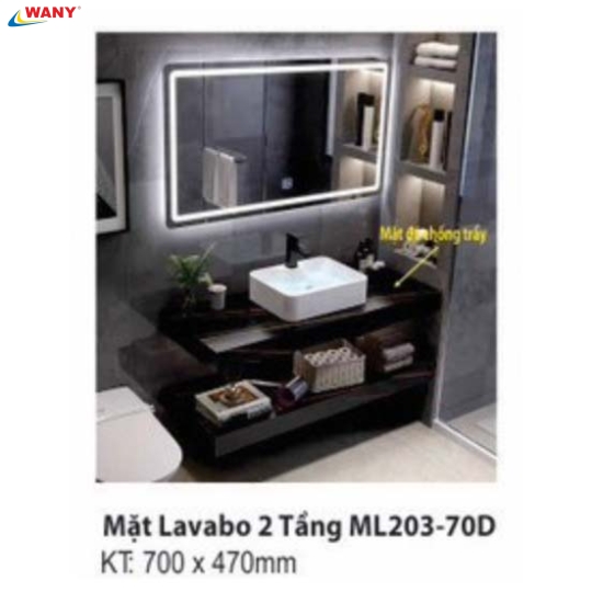MẶT LAVABO 2 TẦNG ML203-70D
