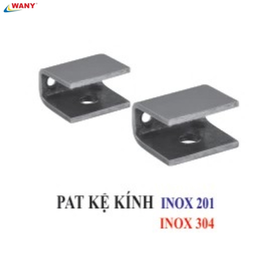 PAT KỆ KÍNH INOX