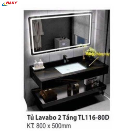 TỦ LAVABO 2 TẦNG TL116-80D